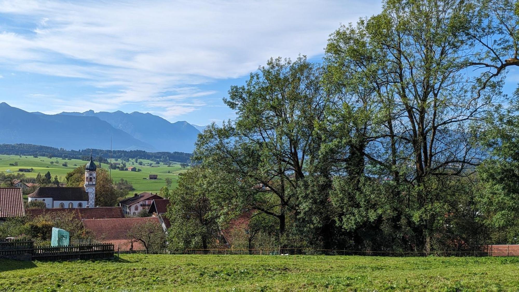 Liboria I Traumhafte Ferienwohnung In Aidling Am Riegsee Mit Atemberaubendem Panoramablick! Exteriör bild